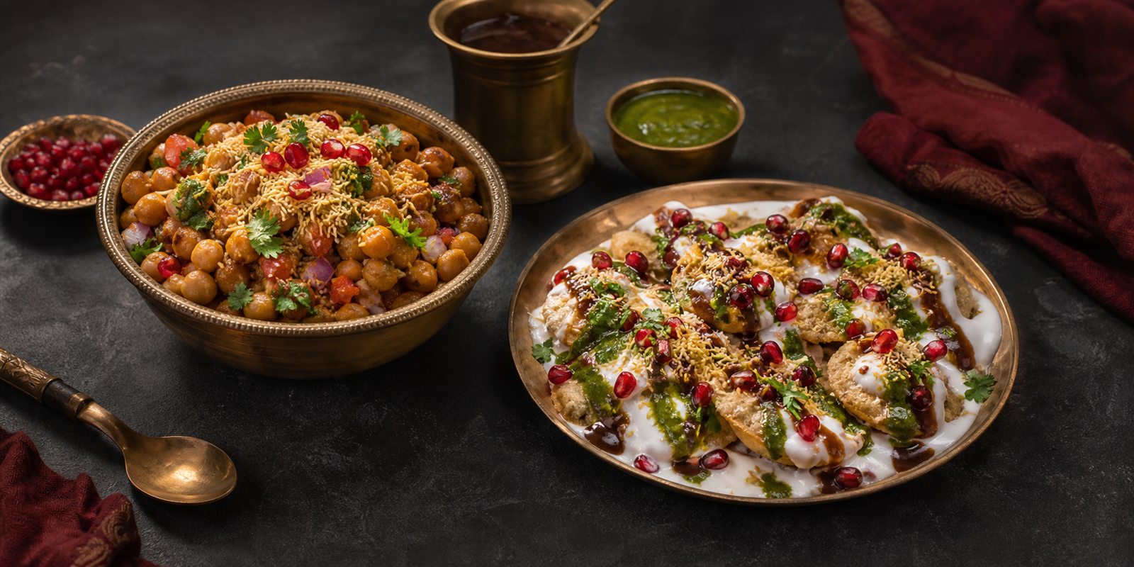 Channa and papdi chaat